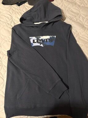 Levi's Youth Navy Hoodie with Camouflage Logo